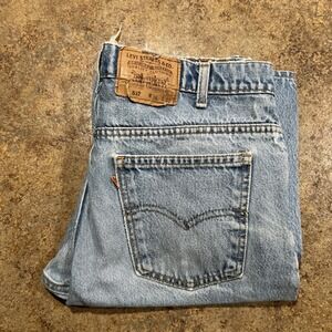 Vintage Levis 517 Orange Tab 36x32 (fits 34x32) Made In USA Bootcut 90s
